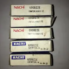 NACHi ベアリング 6008ZZE 5個セット