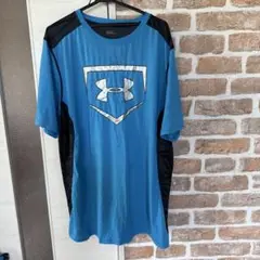 Under Armour アンダーシャツ 青/黒　裏メッシュ　セットアップ