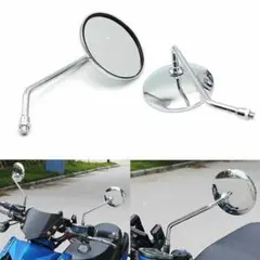 10mm バイクミラー 10mm バックミラー 左右セット 凡用 18ZA