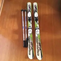 スキー板 120cm ストックセット