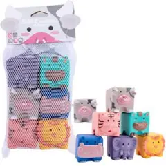 ソフビ　動物　6個セット　お風呂　おもちゃ　玩具　感触遊び
