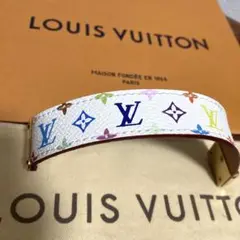 ルイヴィトン LOUIS VUITTONマルチカラー白ホワイト♡ブレスレット
