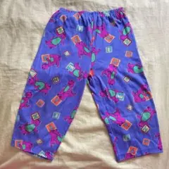 バーニー柄紫色パンツ