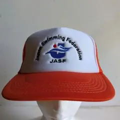 【キャップ】ＪＡＳＦ/日本水泳連盟（メンズ/ユーズド品/非売品）