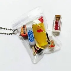 ミニチュア飲み物お菓子ネックレス