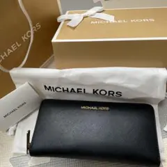 MICHAEL KORS ブラック 長財布