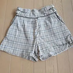 ピンクラテ　チェックハーフパンツ150