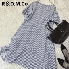 美品＊R＆D.M.Co- オールドマンズテーラー　ストライプ　リネンM