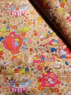 サンリオ　キティーちゃん　キキララ　ナイロン生地