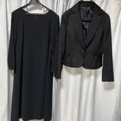 紺色のスーツ　ワンピース　ジャケット2点セット　9号　Mサイズ 美品