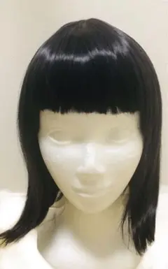 ボブ 黒髪 紫 黒 ウィッグ ショート カルト 与謝野晶子 柴田美月 コスプレ