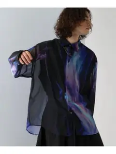 HARE アソートアートプリントシアーシャツ