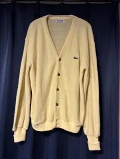 70s IZOD LACOSTE イエローカーディガン usa製
