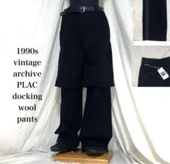 1990s vintage PLAC docking wool pants