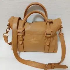 Dakota ベージュ レザー 2way ハンドバッグ