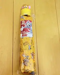 トムとジェリー 折りたたみ傘 イエロー