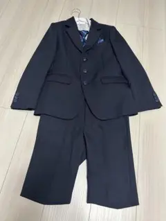 【美品】130cm フォーマルスーツ ネクタイ付き　入学式・卒園式・七五三