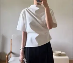 RIM.ARK / Asymmetry tuck cut tops