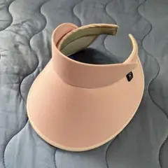 ピンク ・つば広サンバイザー★美品　翼の1番長いところで約13cm