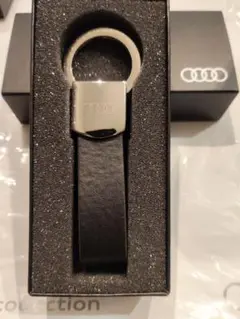 新品未使用　Audi キーホルダー　キーリング ブラック