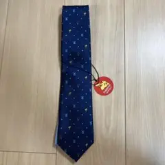 ポケモン　ネクタイ　青　ピカチュウ　新品タグ付き