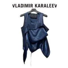 【毎日値下げセール】美品 定価3.1万 VLADIMIR KARALEEV ブラディミアカラリーヴ ARCO TOP S/ホワイト LIGHT PLAID ノースリーブ ブラウス【2400013325998】 美品 定価3.1万 VLADIMIR KARALEEV ブラディミアカラリーヴ ARCO