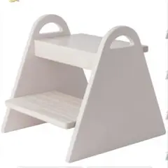 【新品】 Rozally 木製キッズ踏み台 ミルクベージュ キッズステップ