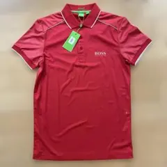 BOSS レッド ポロシャツ 新品タグ付き