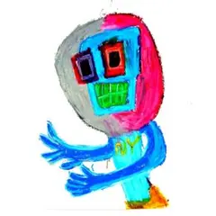 小さな画用紙に描く‼️　アンチーリー