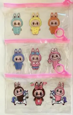 キャラクター　ビニールポーチ　3個セット