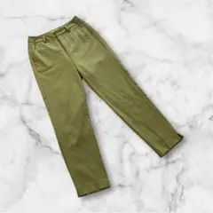 メデューム　テーパードパンツ M スラックス　グリーン　オフィス
