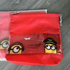 JALユニバーサルスタジオ　ミニオンコラボ　巾着ポーチ1つ
