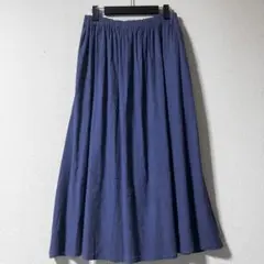 spick&span リネンブレンドイージースカート　ギャザー