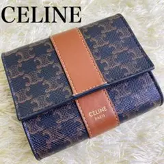 現行品⭐️セリーヌ スモールトリフォールドウォレット マカダム 3つ折り財布