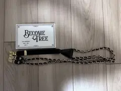 BECOME TREE ビカムツリー チェーンサスペンダー  ブラック×ゴールド BECOME TREE ビカムツリー チェーンサスペンダー ブラック×ゴールド