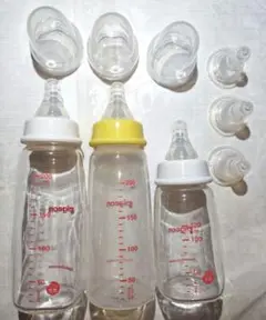 ピジョン 母乳実感 哺乳瓶 スリムタイプ 3本 & Msize乳首3個セット