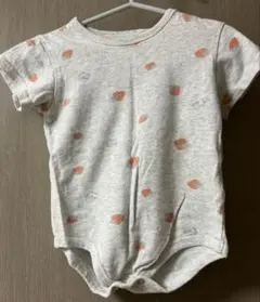 Lee ロンパース　80 グレー　いちご