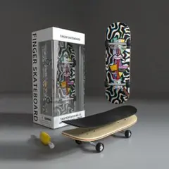 木製　ベアリング付き指スケ フィンガーボード Finger Skateboard