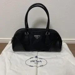プラダ ナイロン レザー ミニボストン ハンドバッグ ミニバッグ