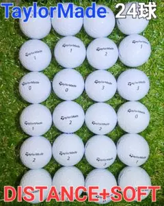 TaylorMade DISTANCE+SOFT　白　24球　ロストボール