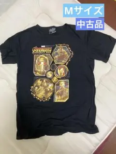 中古品　アベンジャーズ グラフィックTシャツ 黒　Mサイズ