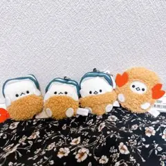 なごみ屋の世界 うさぎの牡蠣ちゃん マスコットキーチェーン 全4種　コンプリート