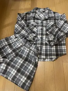 PINKHUNT チェック柄 シャツとショートパンツセット Sサイズ