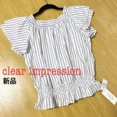 新品タグ付き　クリアインプレッション　トップス