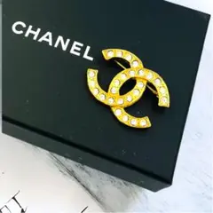 【美品】CHANEL★ココマーク★ラインストーン★ブローチ★ヴィンテージ
