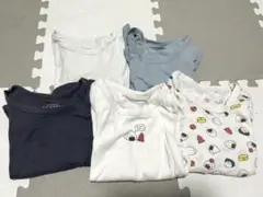 アンダーシャツ 5枚セット 110cm 長袖肌着５着