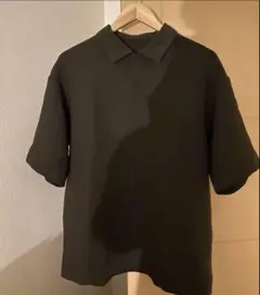 DAISUKE OBANA for WOMEN ポロシャツ黒 M D.O UNITED ARROWS BY DAISUKE OBANA＞Ⅰ D/SSL PL SHIRT