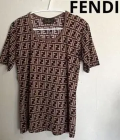 FENDI レディースTシャツ カットソー ズッカ柄 イタリア製