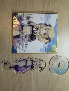 月紫アリア　アクリルスタンド　色紙