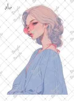 ℳ.オリジナル 人物ステッカー 7月新作 3-187